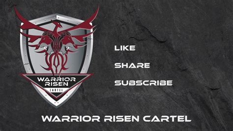 Outro Animated Logo For Warrior Risen Cartel Youtube