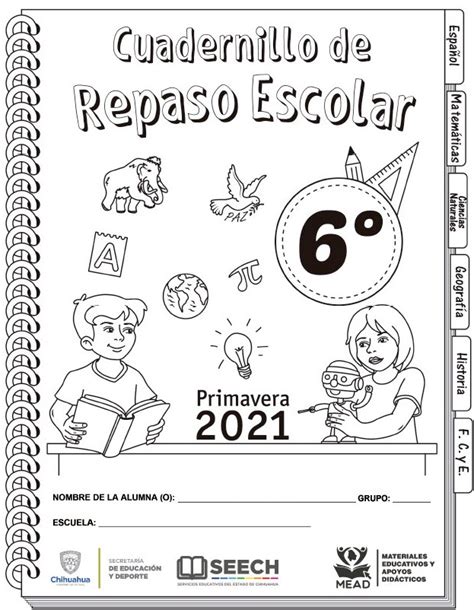 Cuadernillo De Repaso Escolar Del Sexto Grado De Primaria 2020 2021