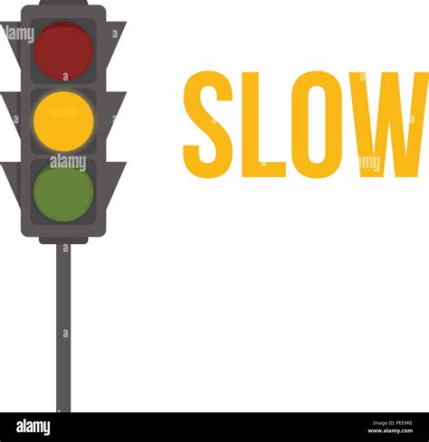 Traffic Light Isolated Icon Yellow Lights Vector Illustration Road