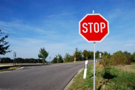 Stop Sign On Bavarian Road Stock Photo Download Image Now Istock