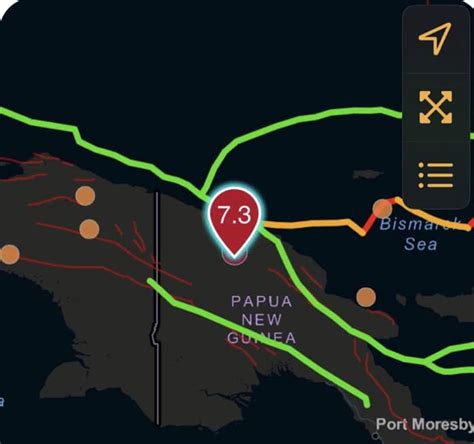 Powerful 70 Magnitude Earthquake Strikes Papua New Guinea