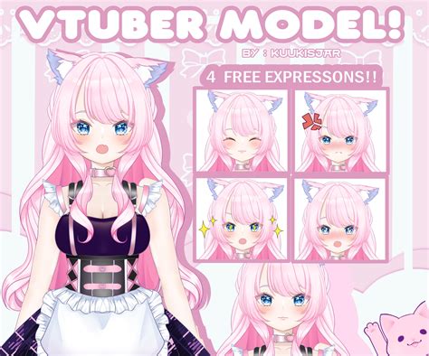 Custom Professional LIVE2D VTUBER Model Illustration Etsy