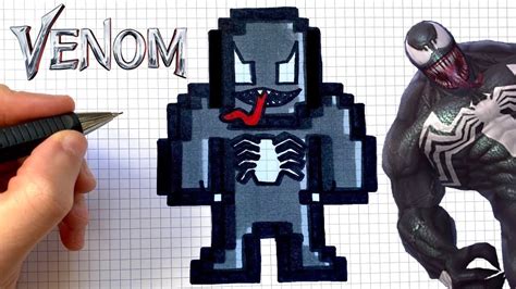 Tuto Dessin Venom Pixel Art Marvel Youtube