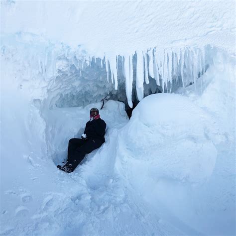 We Found A Hidden Ice Cave On Mount Erebuss Glacier Shelf It Was