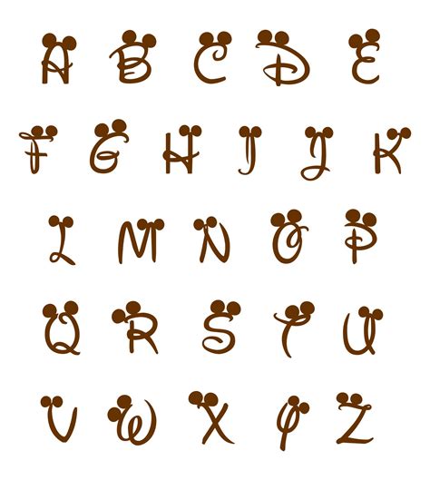 9 Best Images Of Disney Printable Letters Disney Font Alphabet Vrogue