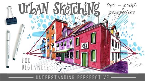 Online Course Urban Sketching For Beginners Two Point Perspective