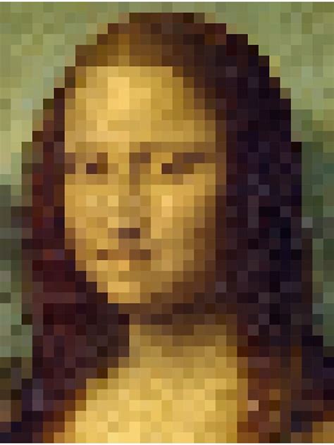 Mona Lisa Pixel Art Art Print For Sale By Feelklin Redbubble