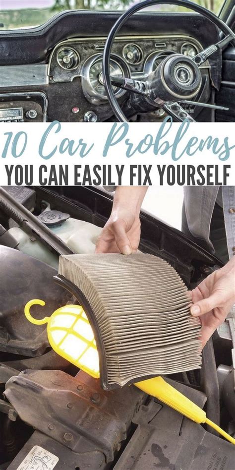 Diy Cars Hacks Illustration Description 10 Car Problems You Can