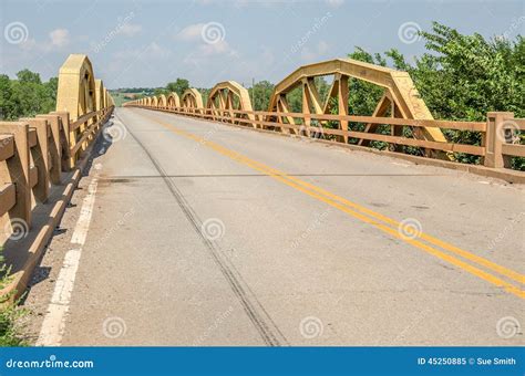 Pony Bridge Stock Image Image Of Trusses Travel Transportation