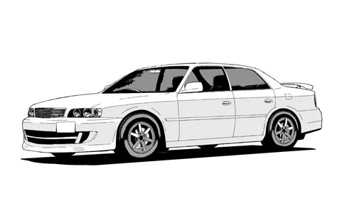 Toyota Chaser Digital Inking On Behance