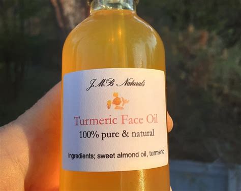 Organic Turmeric Infused Oil Facial Oil Skin Brightening Etsy