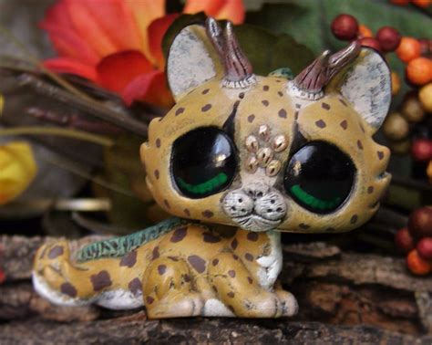 Littlest Pet Shop Baby Jaguar Dragon Forest Spirit Ooak Custom Figure