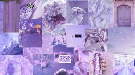 100 Purple Aesthetic Collage Wallpapers