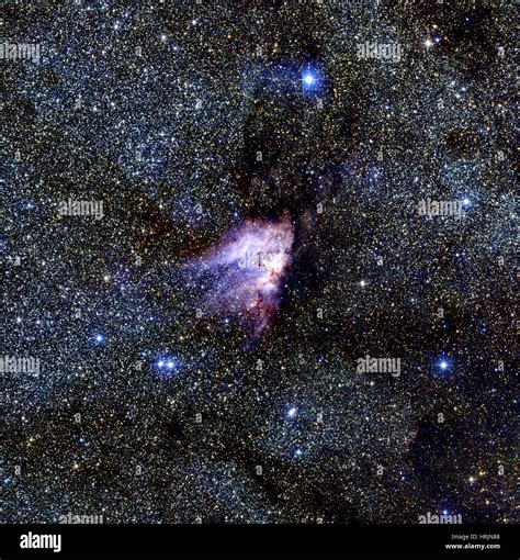 Omega Nebula M17 Ngc 6618 Stock Photo Alamy