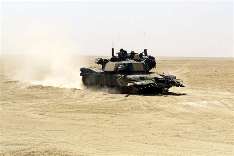 A Us Marine Corps Usmc M1a1 Abrams Main Battle Tank Mbt Equipped