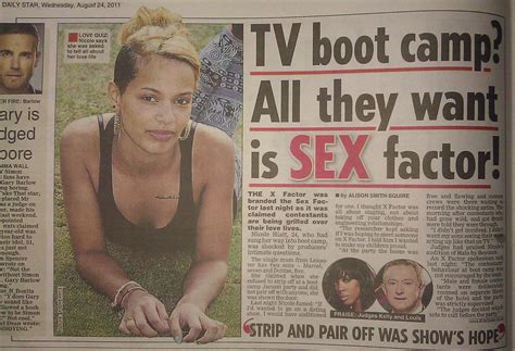 X Factor Should Be Renamed ‘sex Factor’ Story In Daily Star Sell Your Story Uk The Magazine
