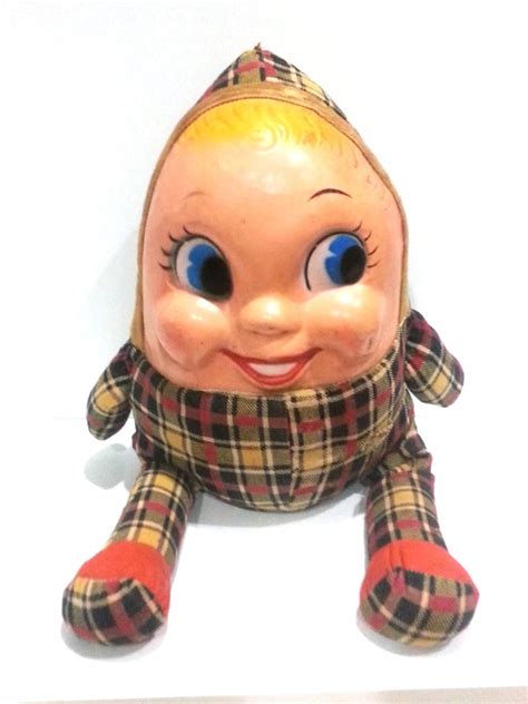 50s humpty dumpty stuffed doll vintage deannasattic