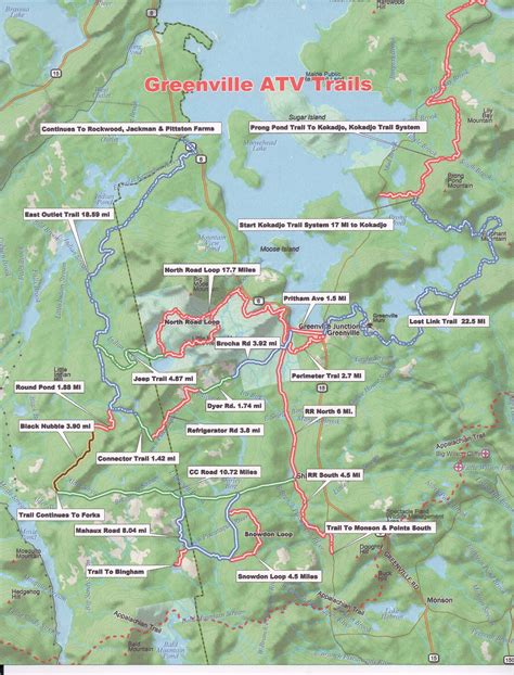 Maine Atv Trail Map Pdf Maps For You