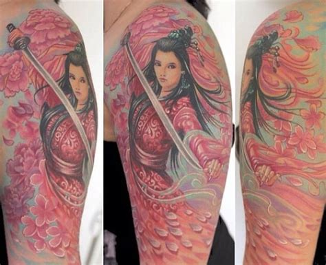 Samurai Girl Tattoo Tattoos Samurai Tattoo Design Forearm Sleeve