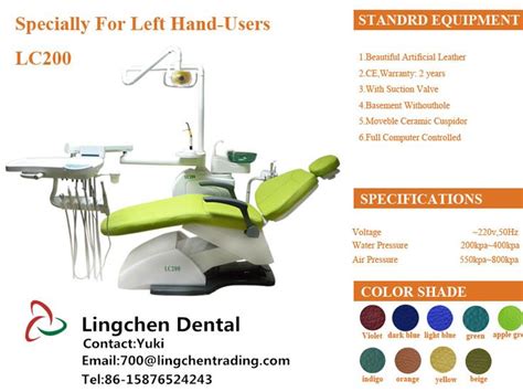 Lc200 Left Hand Dental Chair Specially For Left Hand User More Details