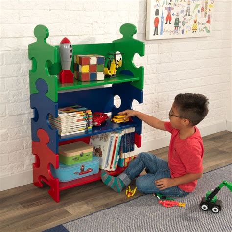 Kidkraft Puzzle Bookshelf Primary Colors
