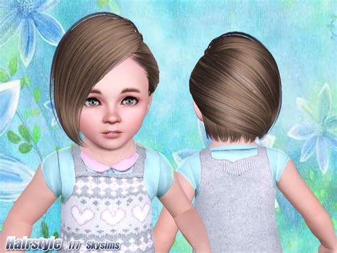 The Sims Resource Skysims Hair Toddler 177