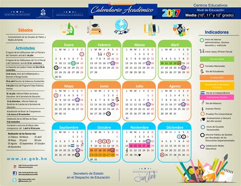 Secretaría De Educación Oficializa El Calendario Escolar 2017
