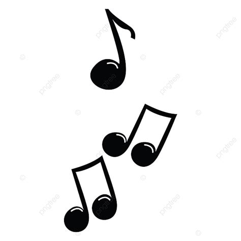 White Music Notes Clipart Hd PNG Music Notes Illustration Vector On