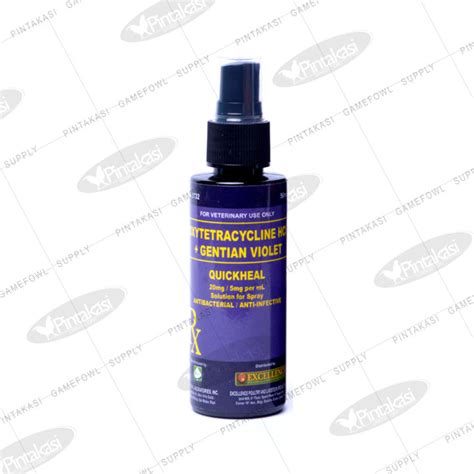 Pintakasi Gentian Violet Quick Heal 50ml Wound Spray For Pets Dog Cat