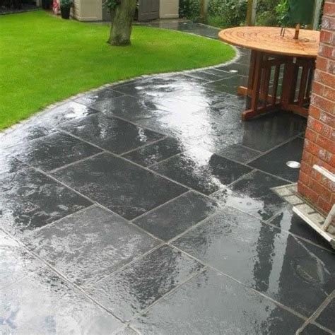 Limestone Black Indian Stone Paving Per Pack 1919m2 The Roof Centre