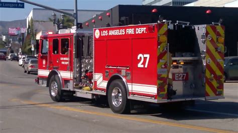 Lafd Engine 27 Los Angeles Fire Department Youtube