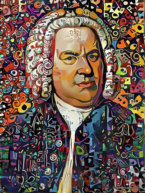 Johann Sebastian Bach 1a Digital Art By Stefano Menicagli