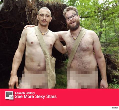 James Franco And Seth Rogen Get Naked And Afraid Watch The Video