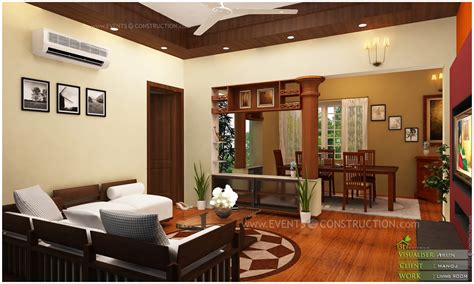 Evens Construction Pvt Ltd Living Room Designed For Kerala Home
