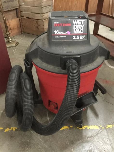 Sold Price Sears Craftsman 16 Gal Wet Dry Shop Vac Like New