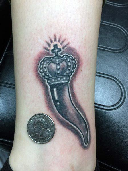 40 Italian Horn Tattoo Ideas For Men Cornicello Designs