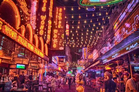 Neon Lights Of Bangkok Night Life Thailand Travel Travel
