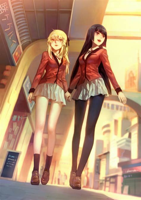 Mary And Yumeko Anime Girlxgirl Yandere Anime Anime Guys Nagisa