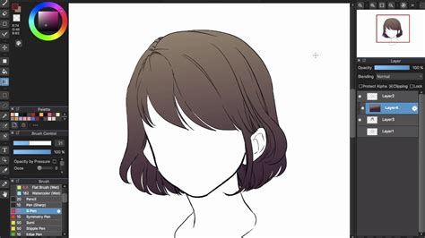 What anime hair color will i have? Medibang Paint Pro desktop version how to Easy Cel ...
