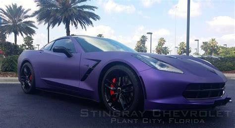 2014 C7 Z 51 Corvette Stingray In Matte Purple Metallic Corvette