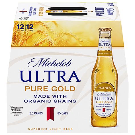Michelob Ultra Pure Gold 12pkb 12 Oz Light Lager Bevmo