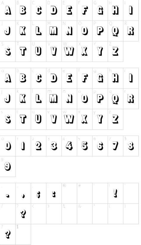 Archive of freely downloadable fonts. Sans Serif Shaded Schriftart - kostenloser Download des ...