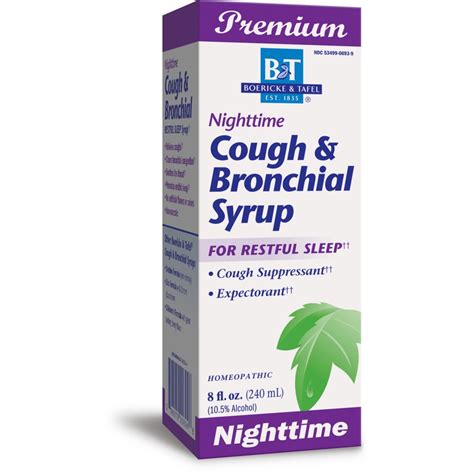 Bandt Nighttime Cough And Bronchial Syrup For Restful Sleep Homeopathic 8