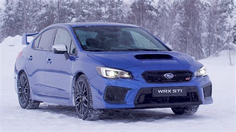 2018 Subaru Wrx Sti Snow Driving Youtube