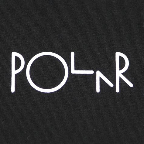 Polar Skate Co Mens Fill Logo Short Sleeved T Shirt Black Blue £3000