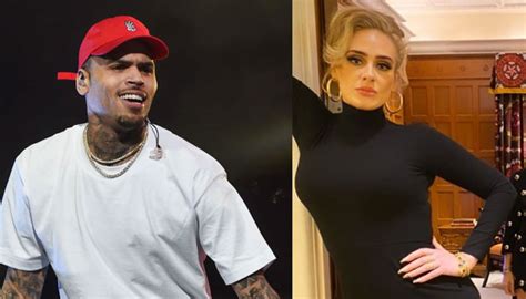 Adele Chris Brown Cozy On Up During Late Night Get Together In London