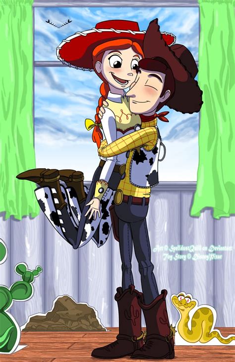 Toy Story Bo Peep Woody S Hugging Me Coloured By SpelldustQuill