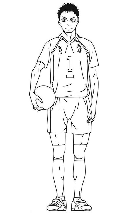 Tobio Kageyama from Haikyuu!! Coloring Page - Free ...