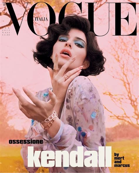 Kendall Jenner â Vogue Italy Magazine Naked Photoshoot February luvcelebs