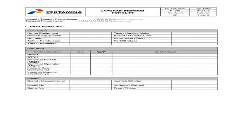 Form 039 Rev02 Laporan Inspeksi Forklift